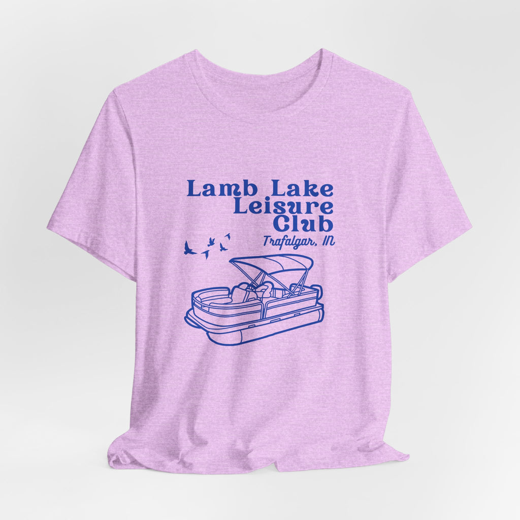 Pontoon Tee – "Lamb Lake Leisure Club" Vintage Boating T-Shirt