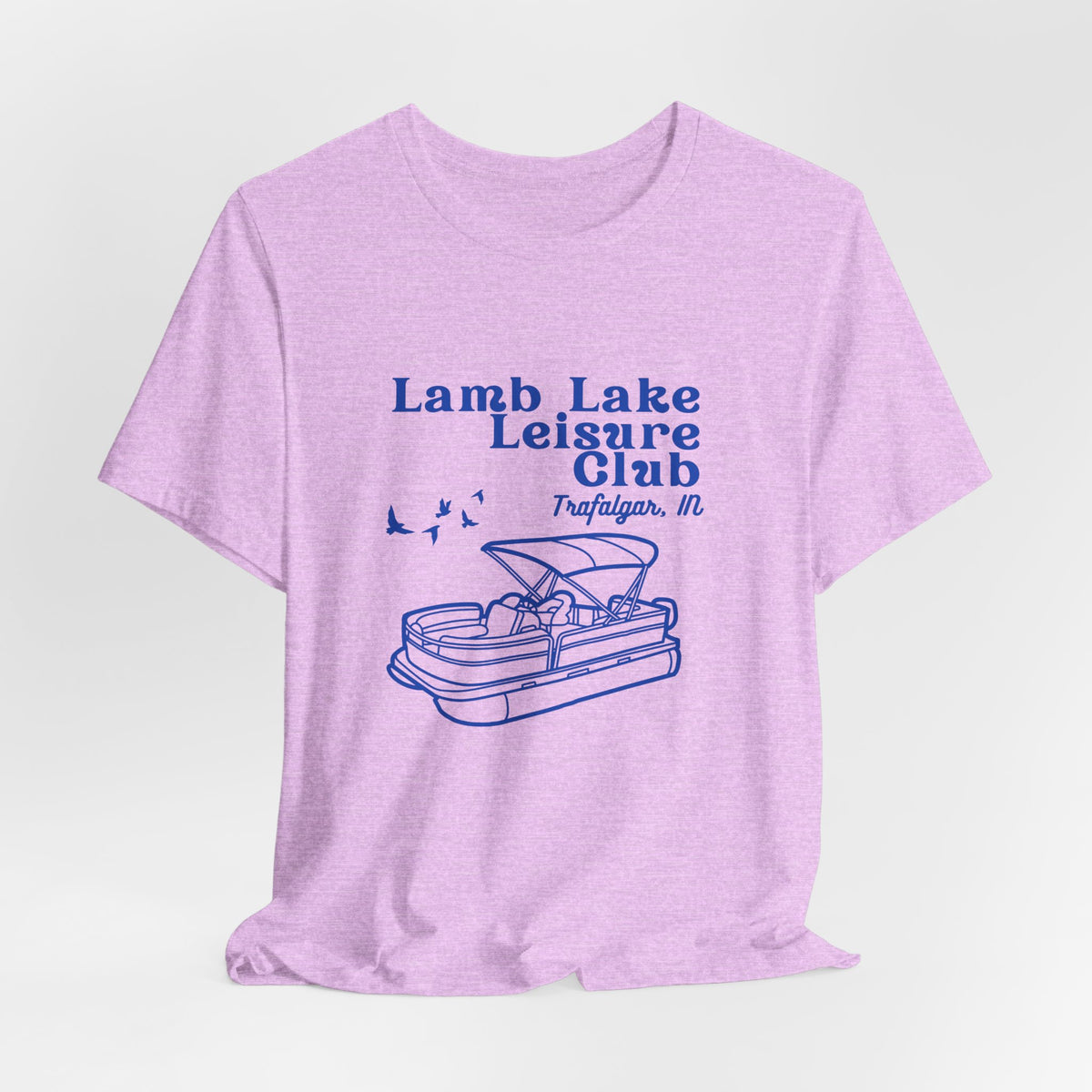 Pontoon Tee – "Lamb Lake Leisure Club" Vintage Boating T-Shirt