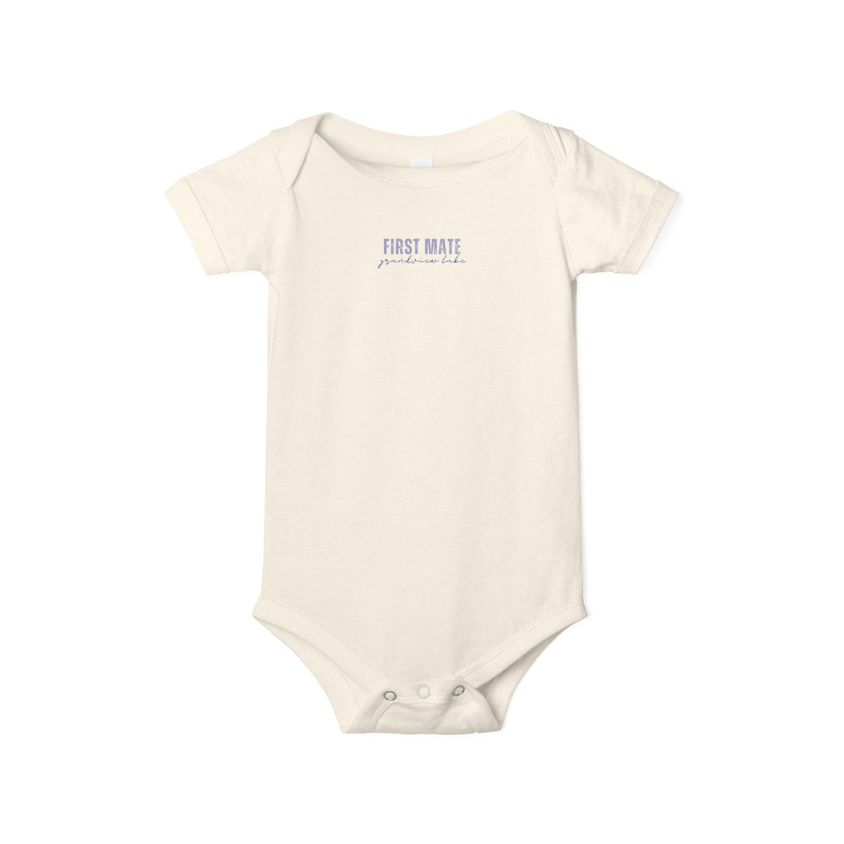 Infant Onesie "First Mate Grandview Lake" Baby Bodysuit – Cute Nautical Newborn Gift