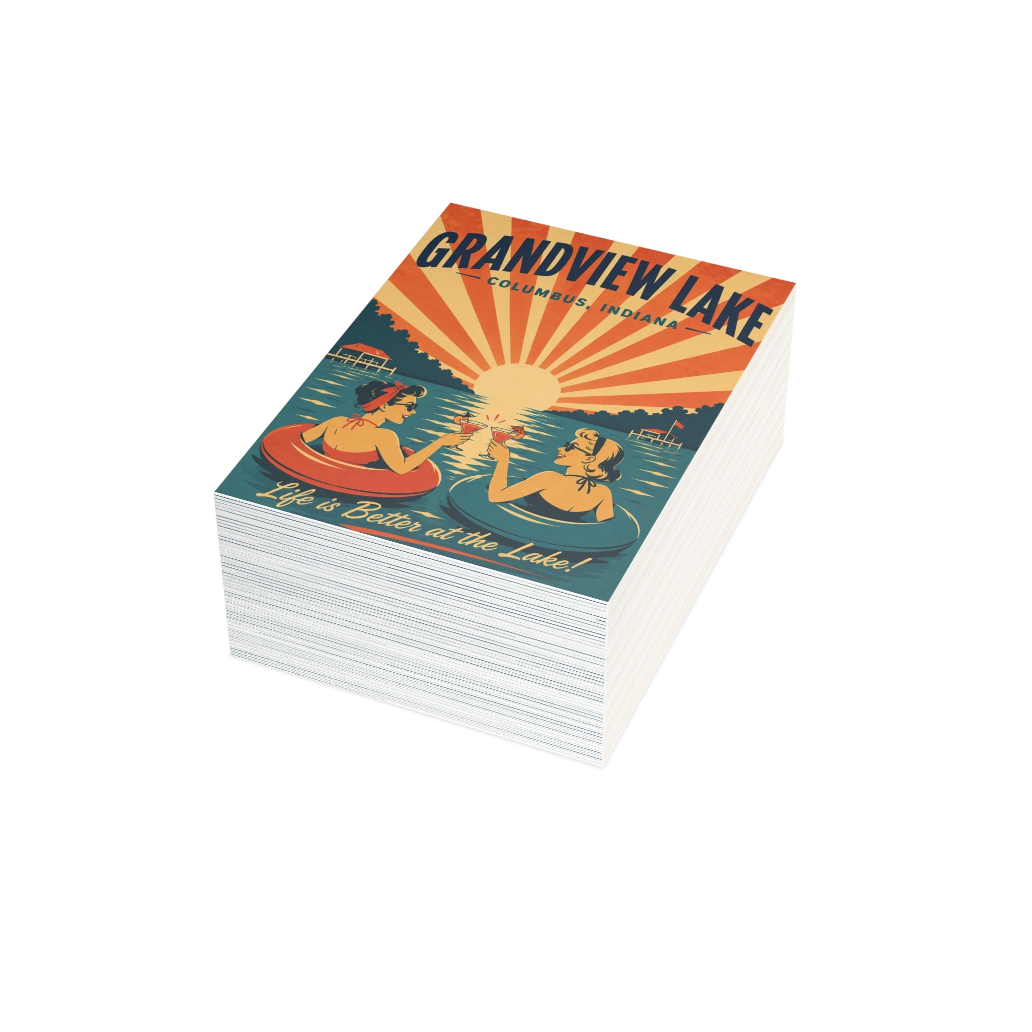 Postcard Bundles (envelopes included) Grandview Lake Girls Day Invitations, Thank You Cards, Lake Day