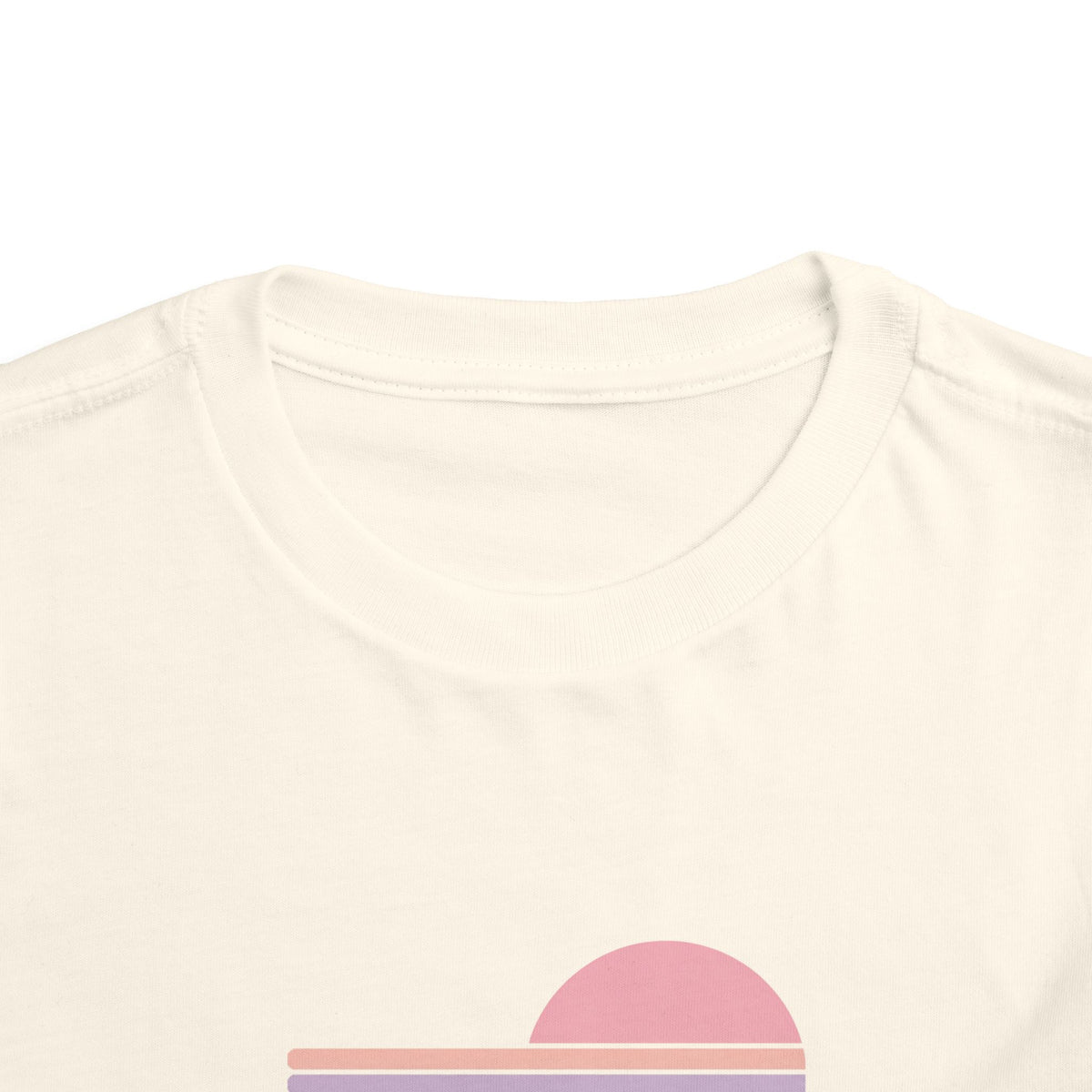 Toddler Tee - Retro Heart Sunset "Lamb Lake"