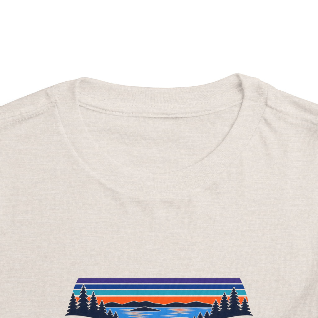 Toddler Tee - "Grandview Lake" Retro Sunset Graphic