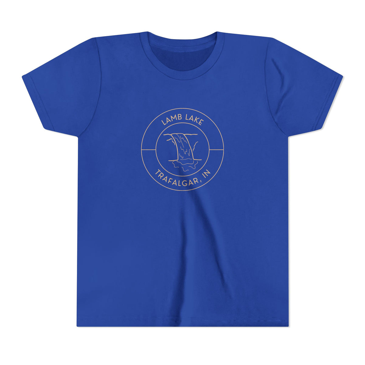 Youth Tee — Lamb Lake Waterfall Emblem