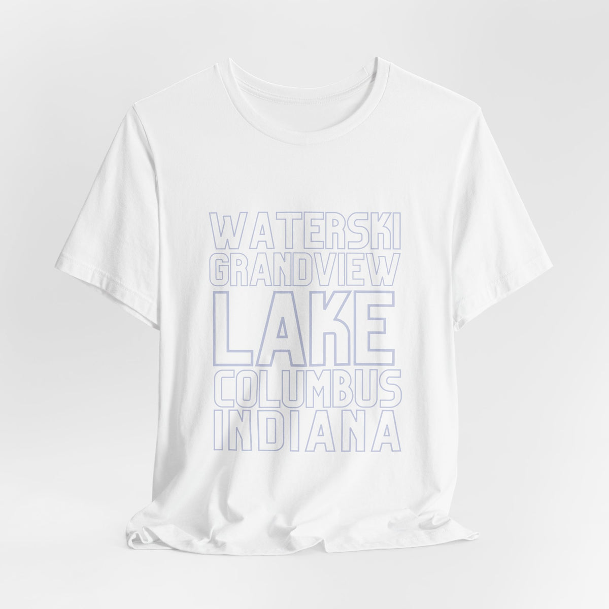 Grandview Lake Columbus Indiana Waterski Tee — Vintage Beach Town T‑Shirt