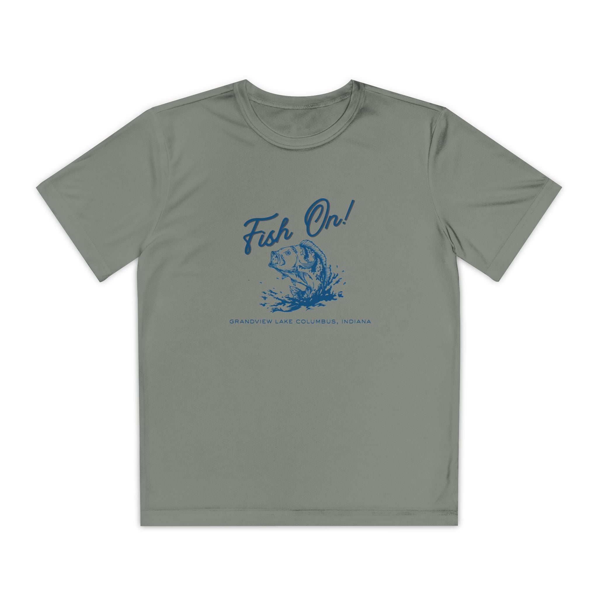 Youth Performance Tee — Grandview Lake "Fish On!" Graphic T-Shirt