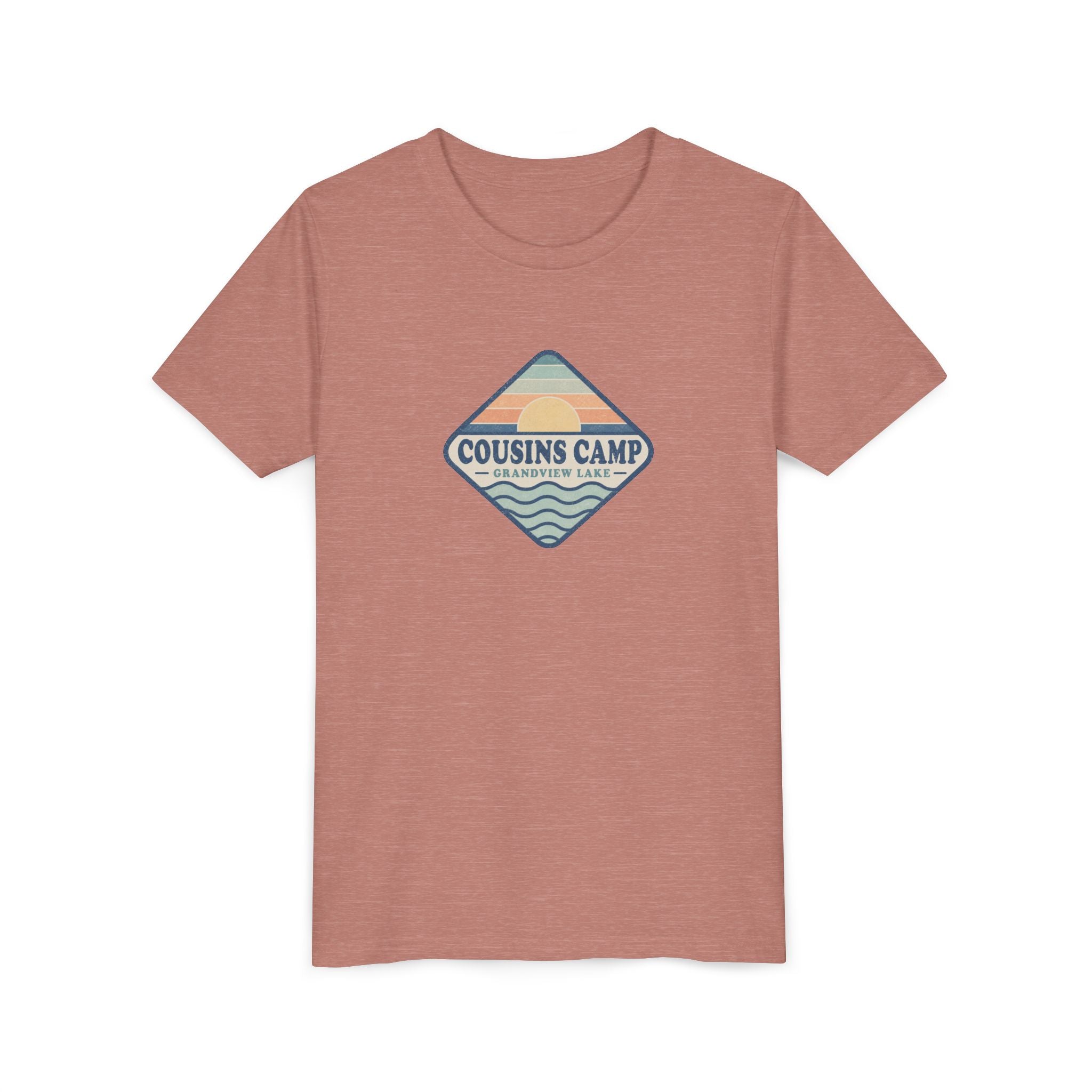 Cousins Camp Youth Tee — Retro Lakeside Summer Camp Kids Shirt
