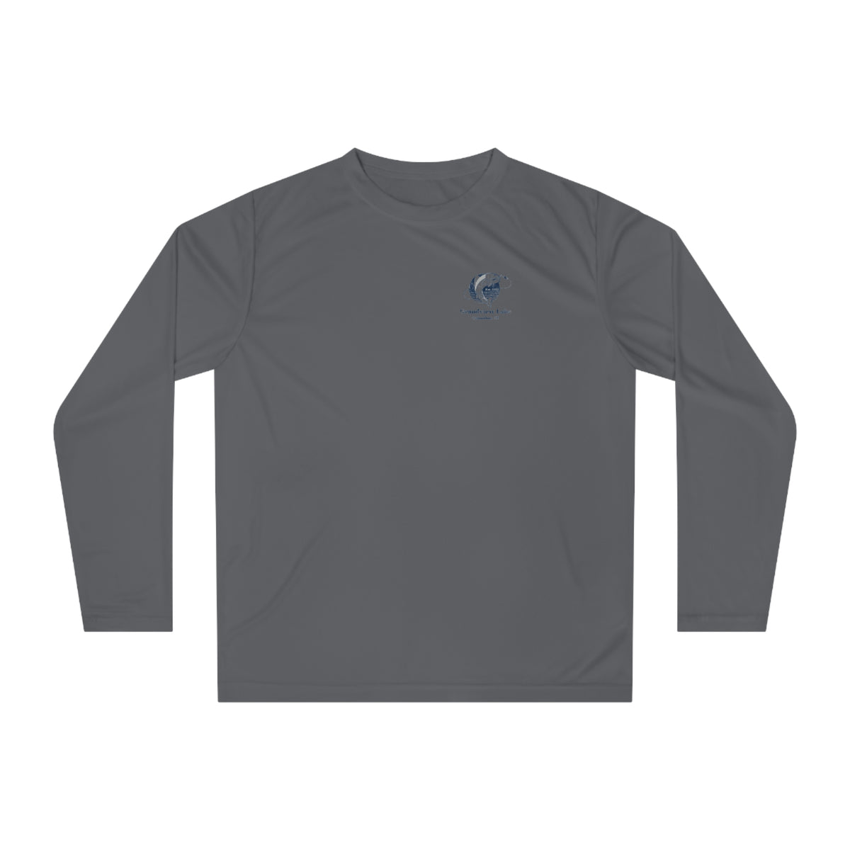 Performance Long Sleeve Shirt — Vintage Faded Fishing Grandview Lake Logo