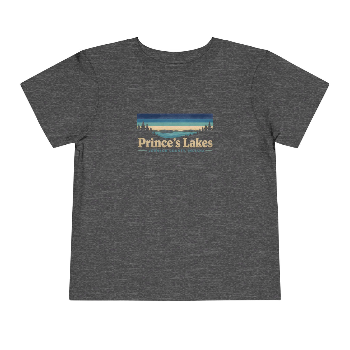 Toddler Tee - "Prince's Lakes" Retro Sunset Graphic
