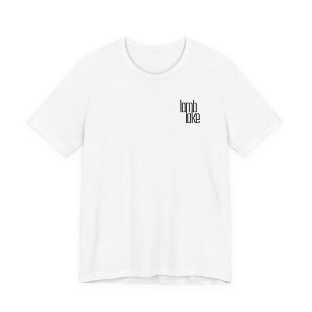'lamb lake' Graphic Tee —  Minimal Logo T‑Shirt