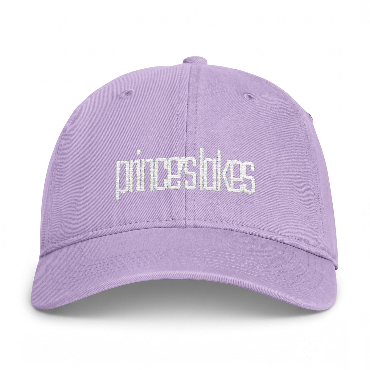 Distressed 'prince's lakes' Embroidered Washed Cap