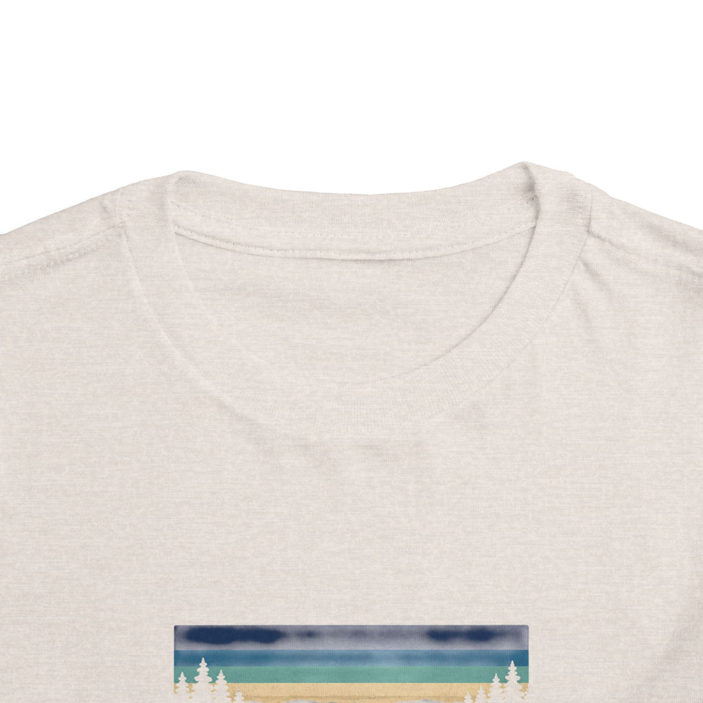 Toddler Tee - "Prince's Lakes" Retro Sunset Graphic