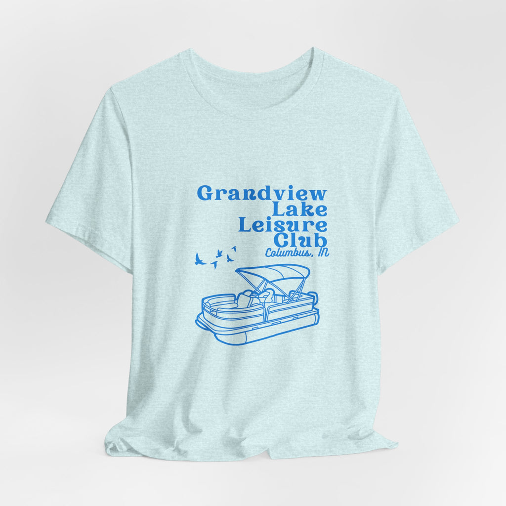 Pontoon Tee – "Grandview Lake Leisure Club" Vintage Boating T-Shirt