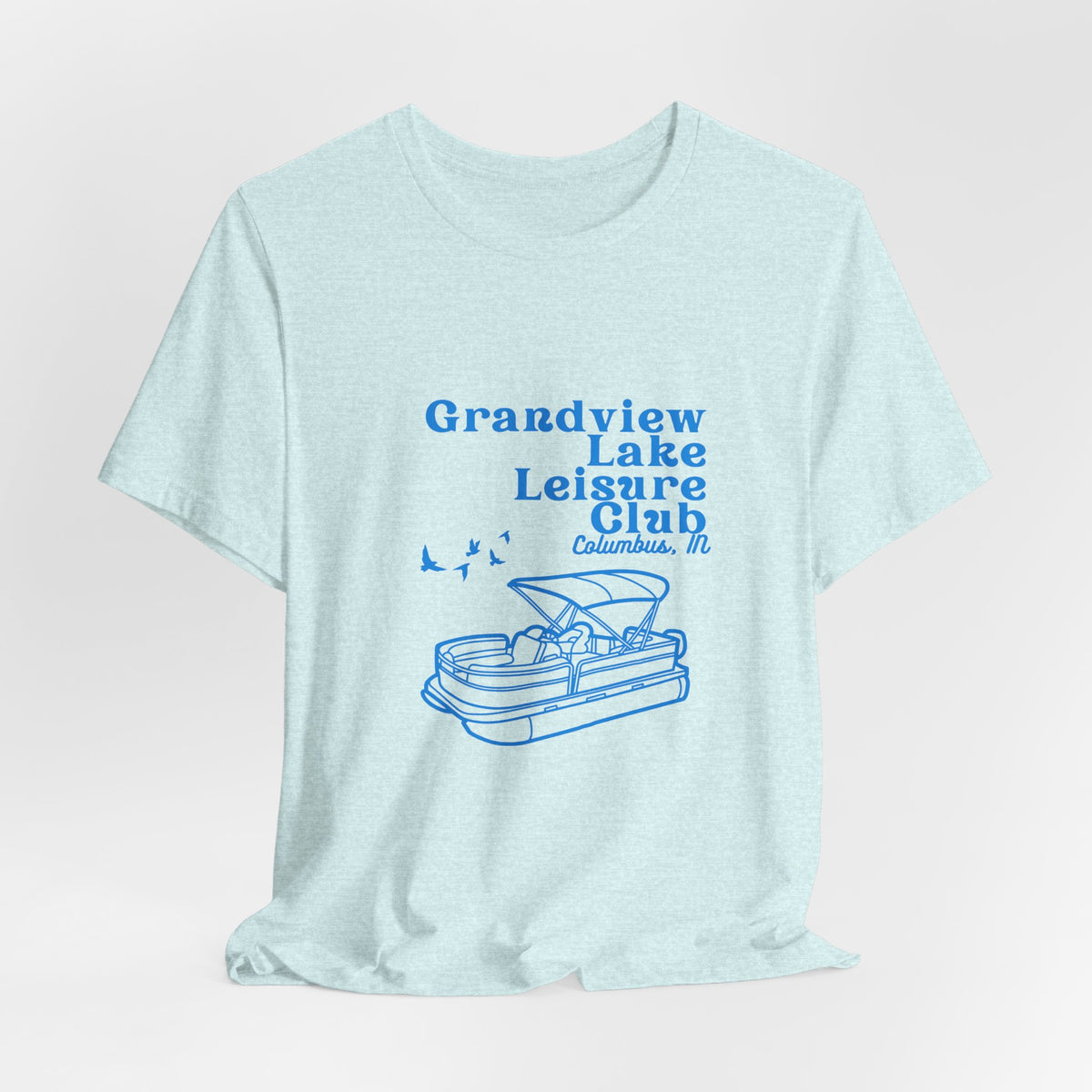 Pontoon Tee – "Grandview Lake Leisure Club" Vintage Boating T-Shirt