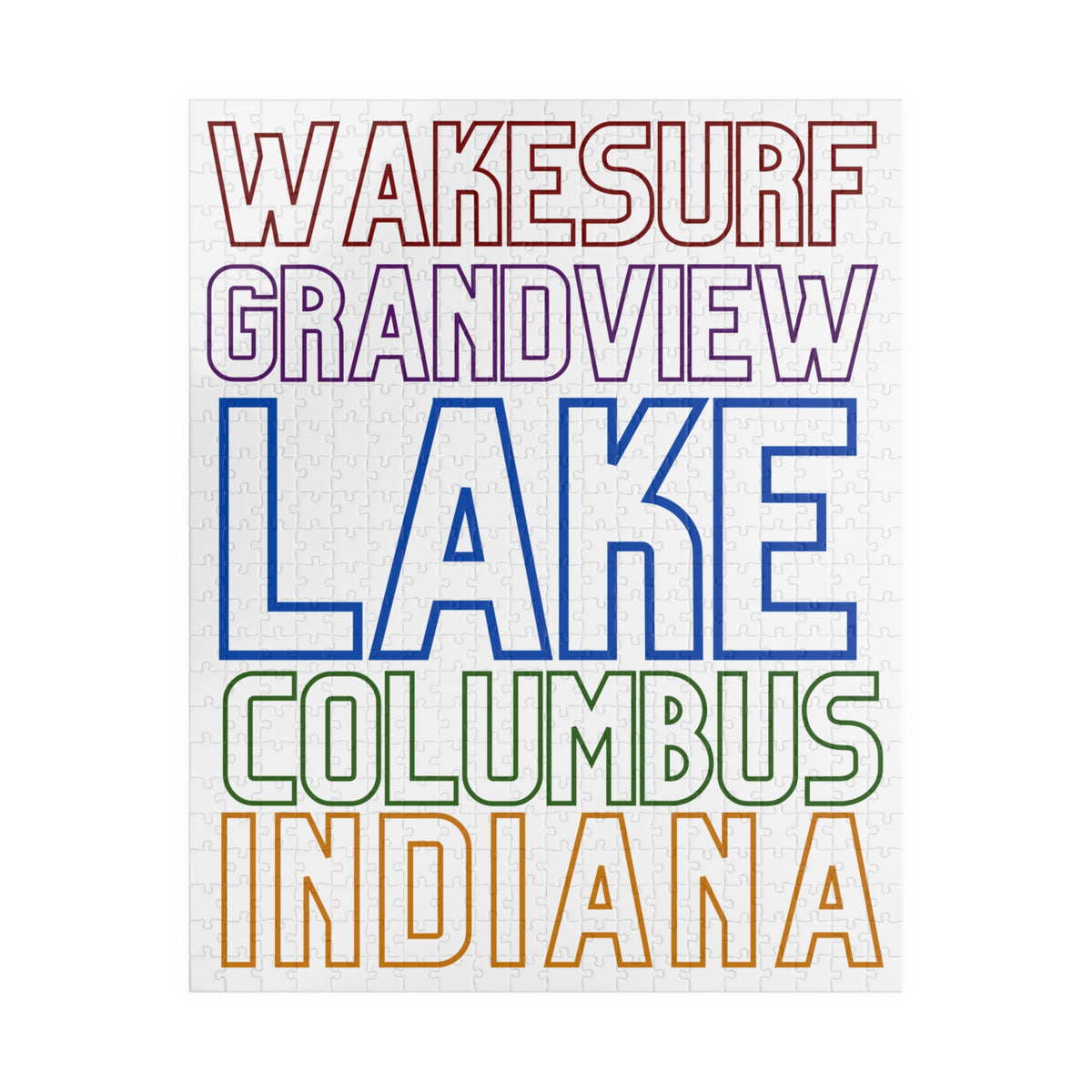 Wakesurf Grandview Lake Kids Puzzle — 252, 520 Piece Jigsaw