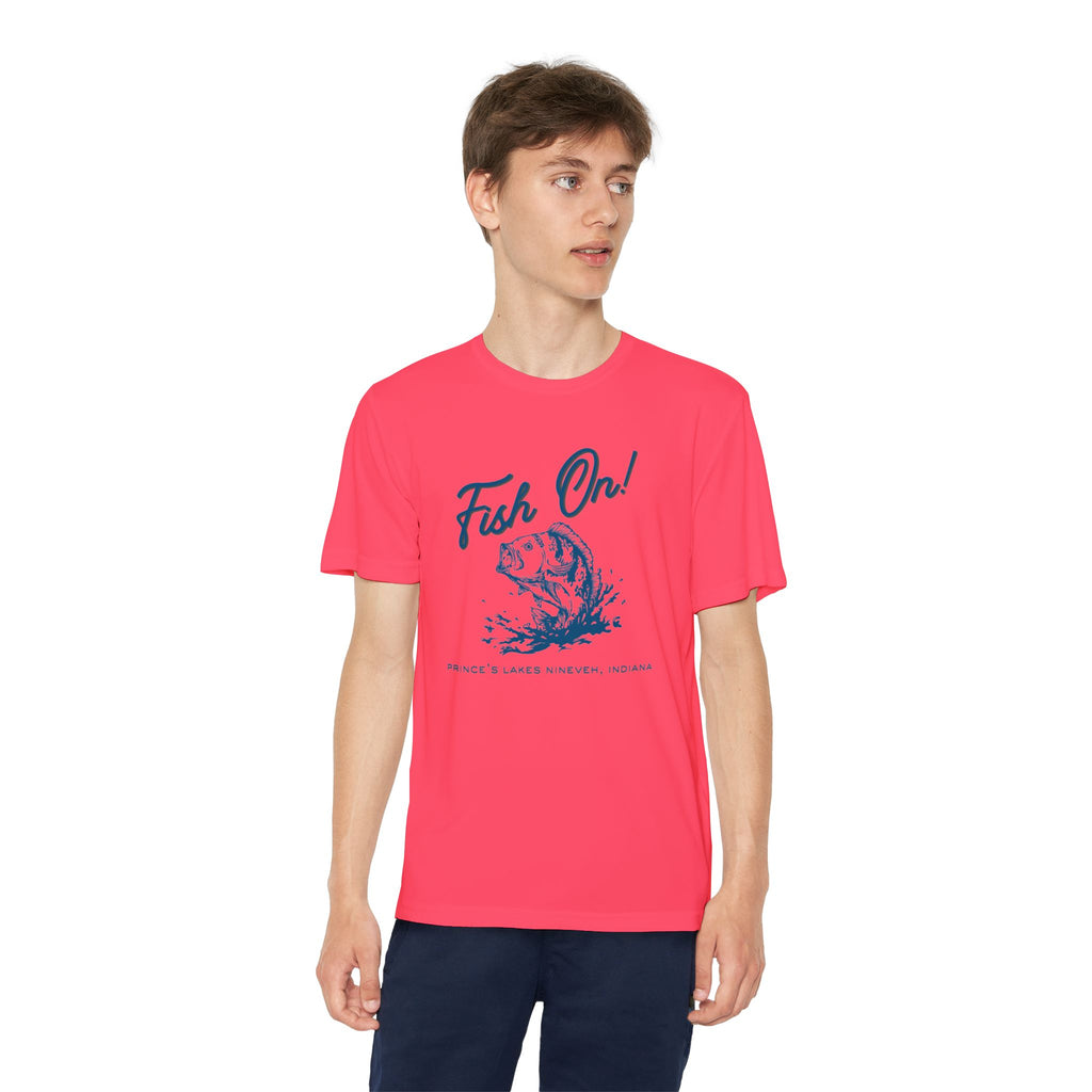 Youth Performance Tee — Prince's Lakes "Fish On!" Graphic T-Shirt
