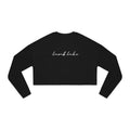 Cropped Hem Sweatshirt — 'lamb lake' Script Logo, Cozy Casual Pullover