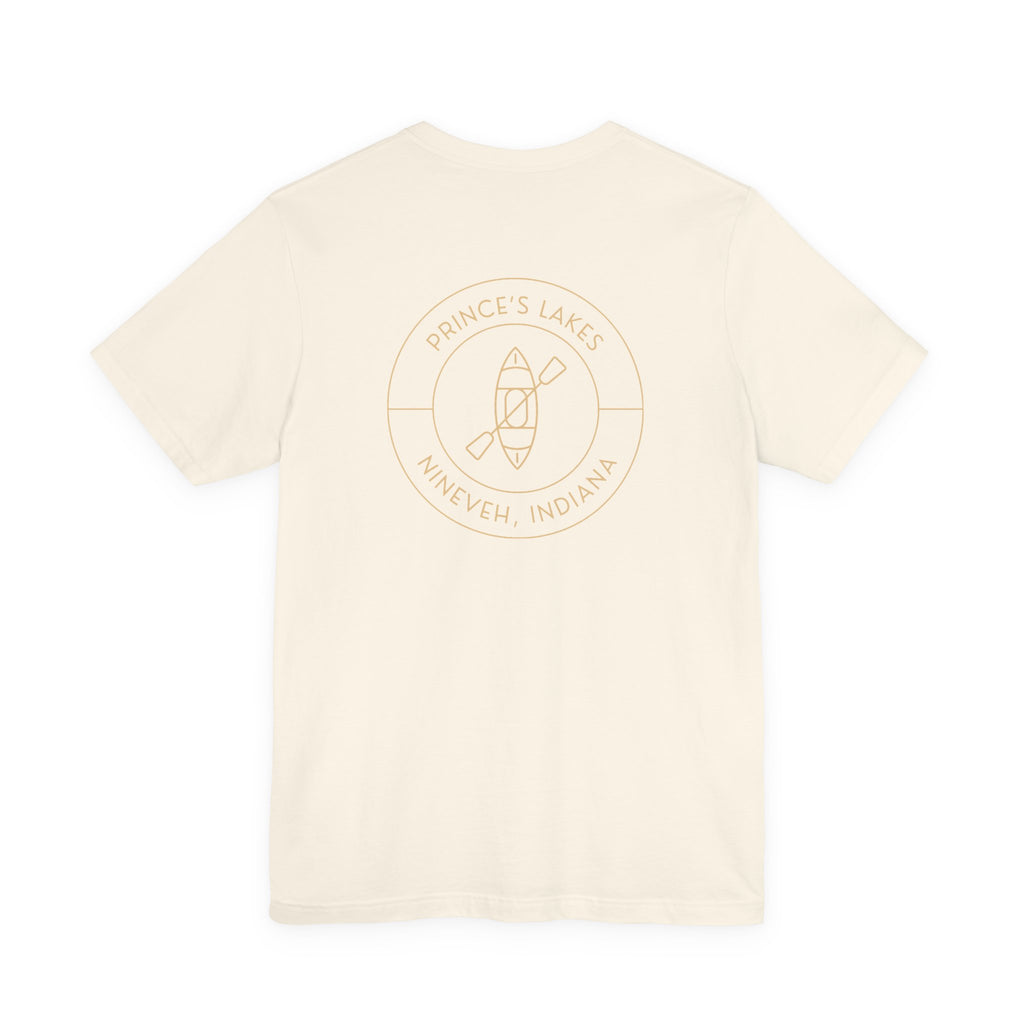 Kayak Pocket & Back Print Prince's Lakes Minimalist Tee —  Short Sleeve Shirt