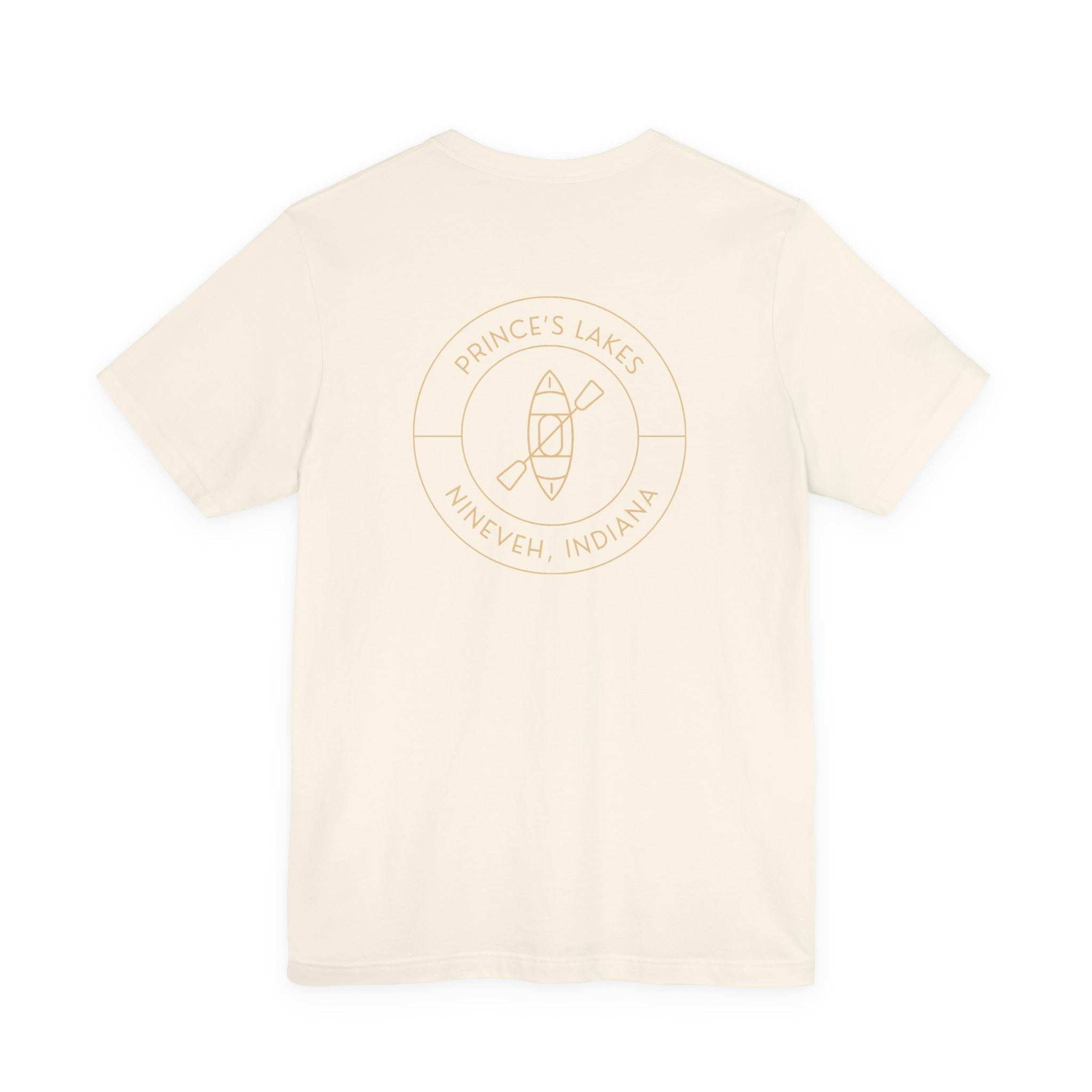Kayak Pocket & Back Print Prince's Lakes Minimalist Tee —  Short Sleeve Shirt