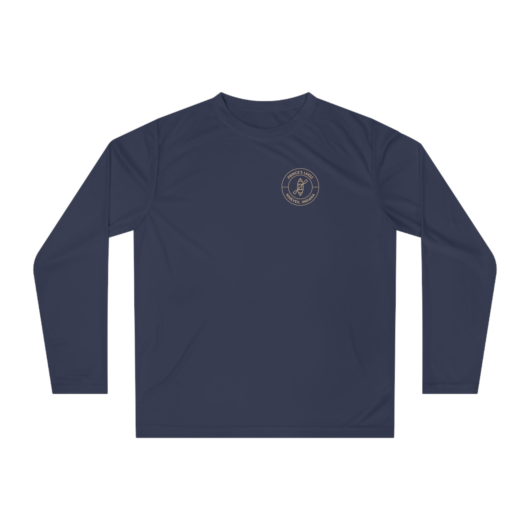 Performance Long Sleeve Shirt — Kayak Prince's Lakes Logo