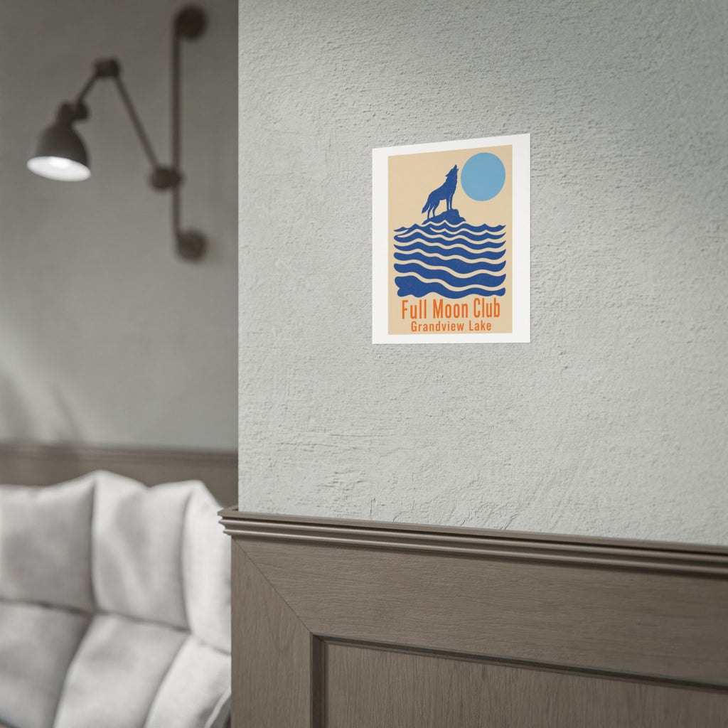 Full Moon Club Grandview Lake Poster