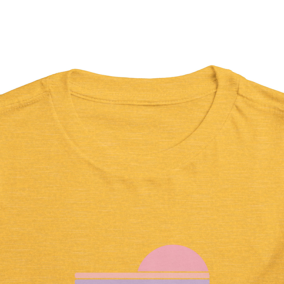 Toddler Tee - Retro Heart Sunset "Lamb Lake"