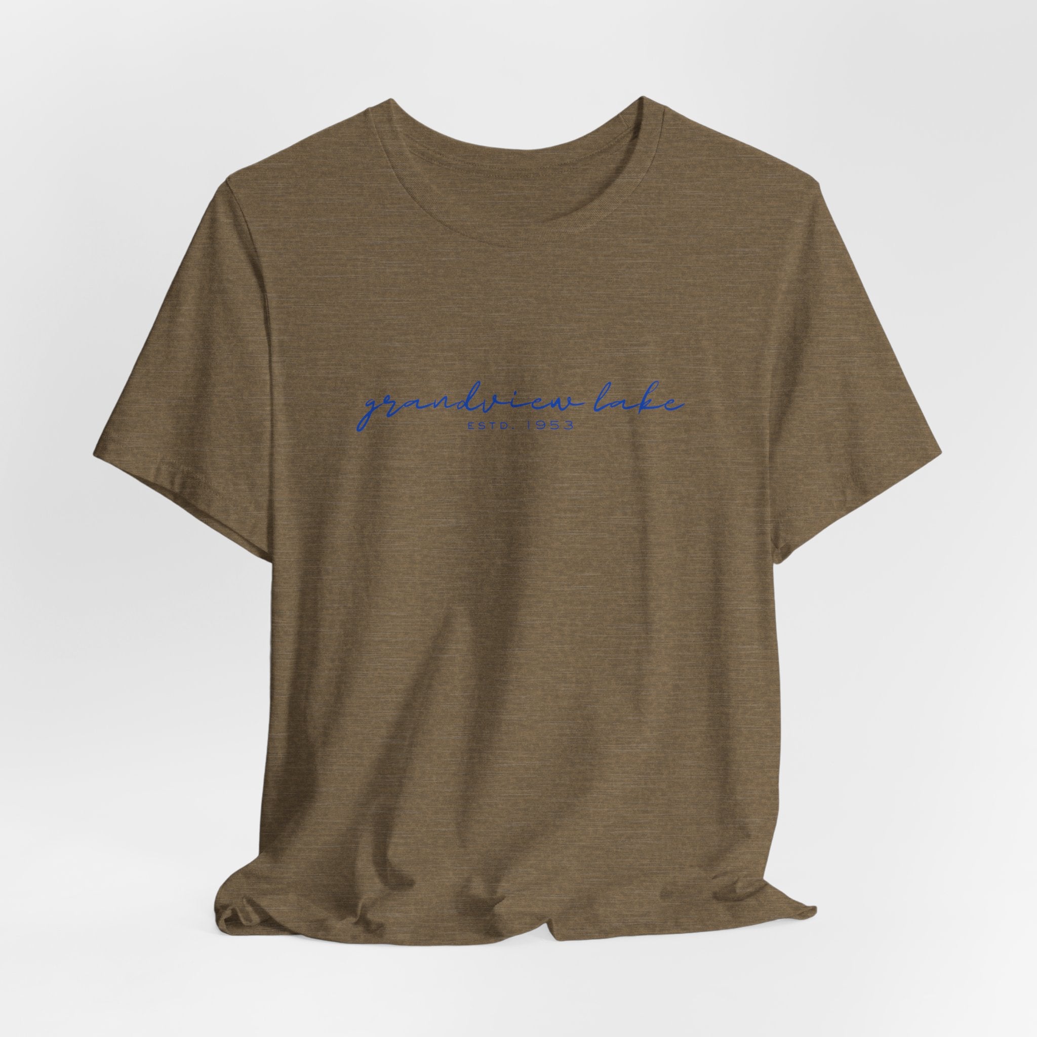 Script "grandview lake" Unisex Jersey Short Sleeve Tee