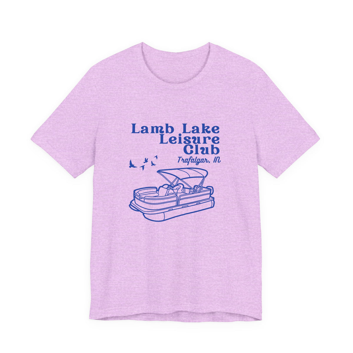 Pontoon Tee – "Lamb Lake Leisure Club" Vintage Boating T-Shirt