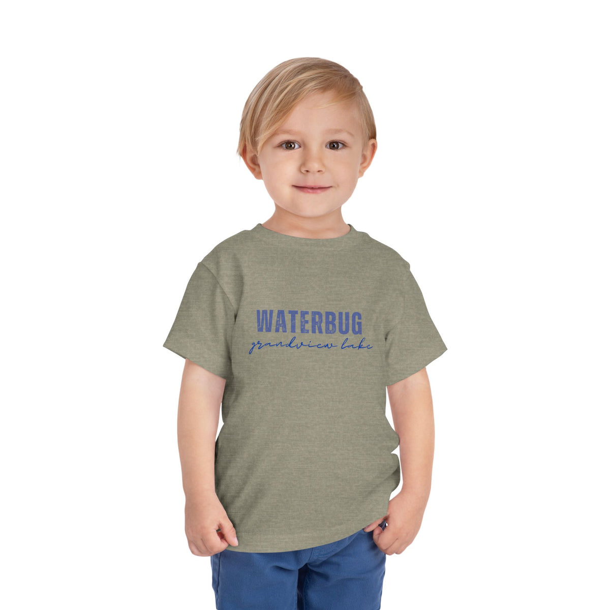 Toddler Tee — "WATERBUG grandview lake" Water-Inspired Kids T-Shirt