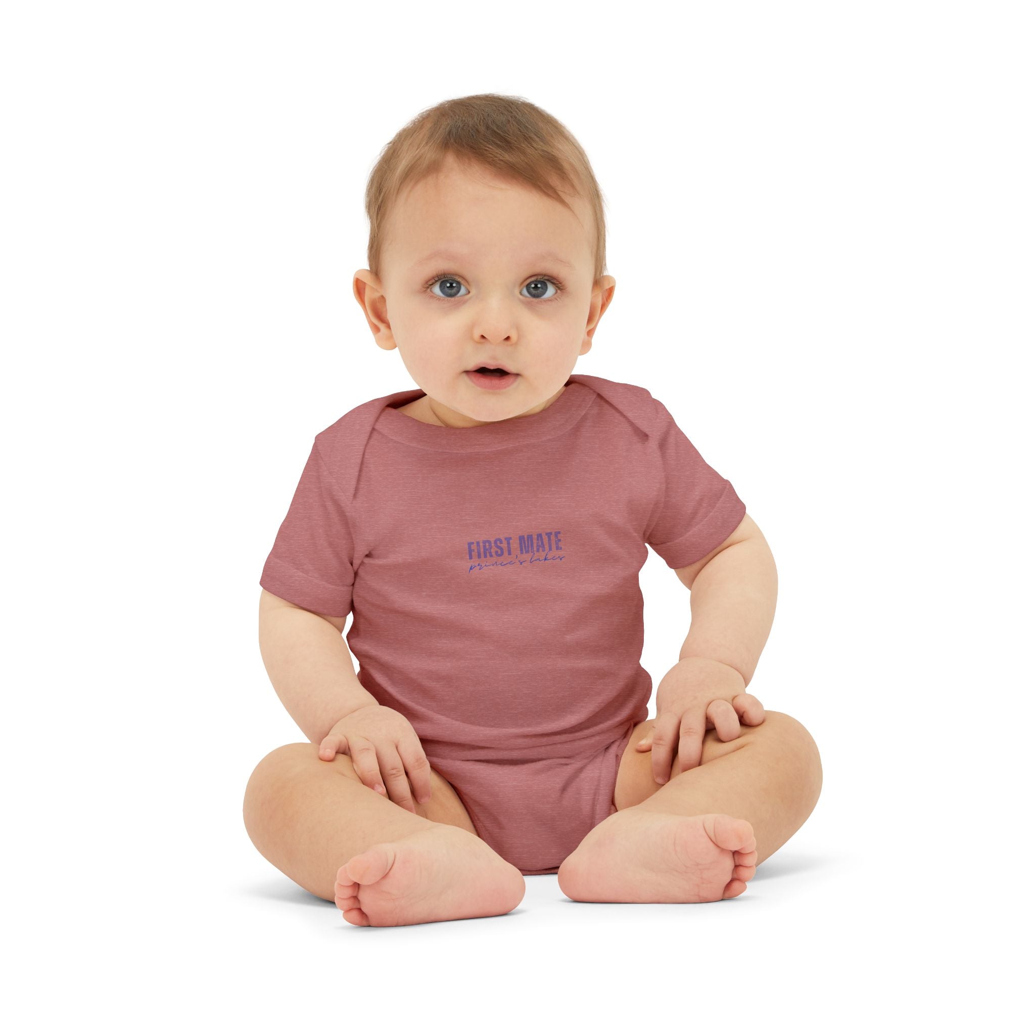 Infant Onesie "First Mate" Baby Bodysuit – Cute Nautical Newborn Gift
