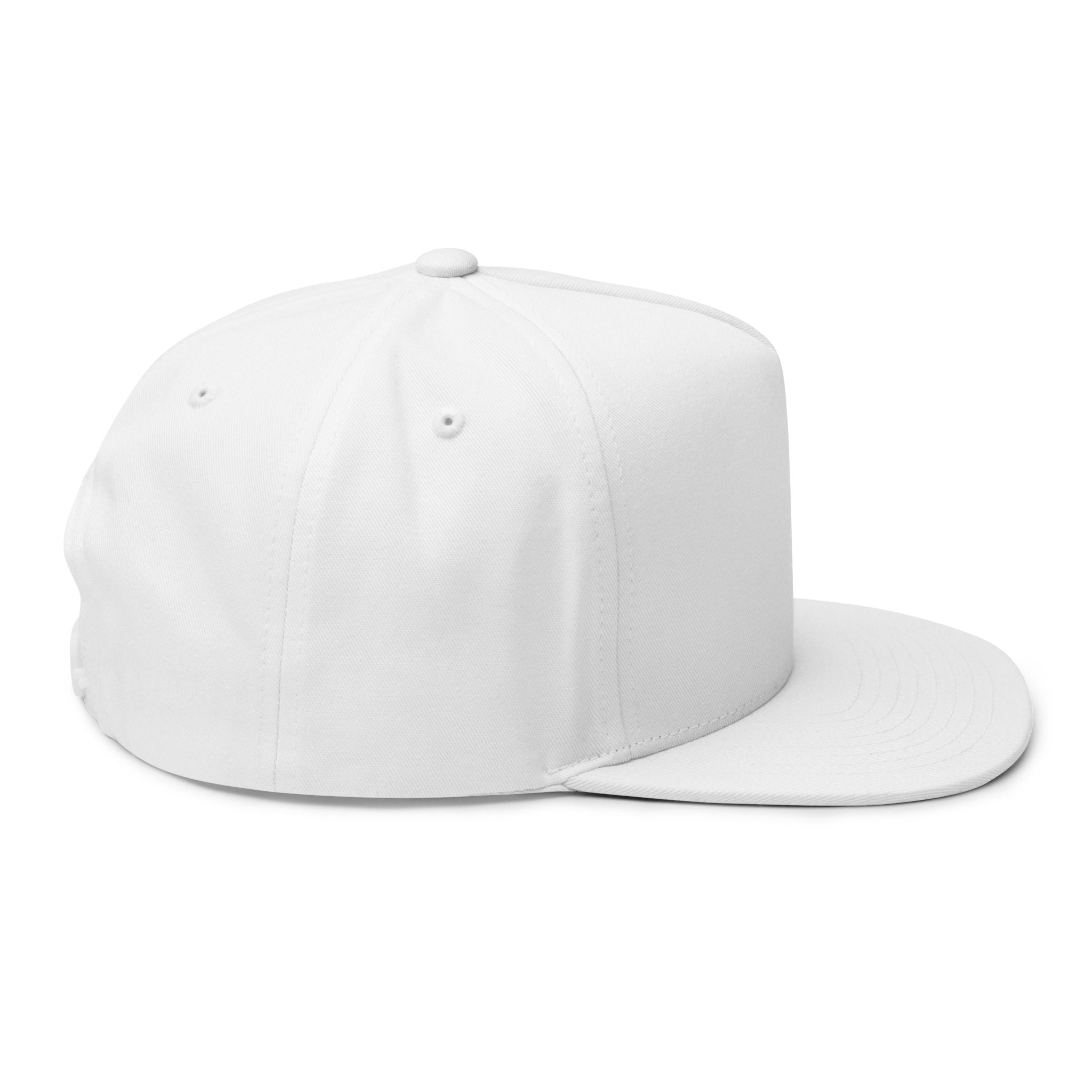 Grandview Lake Black Embroidered Flat Bill Cap — Fishing & Lake Life Snapback