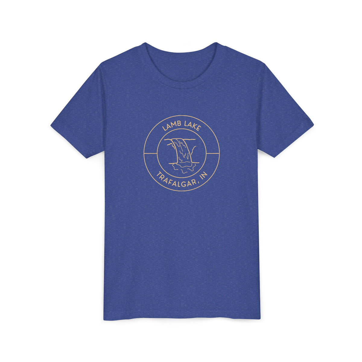 Youth Tee — Lamb Lake Waterfall Emblem