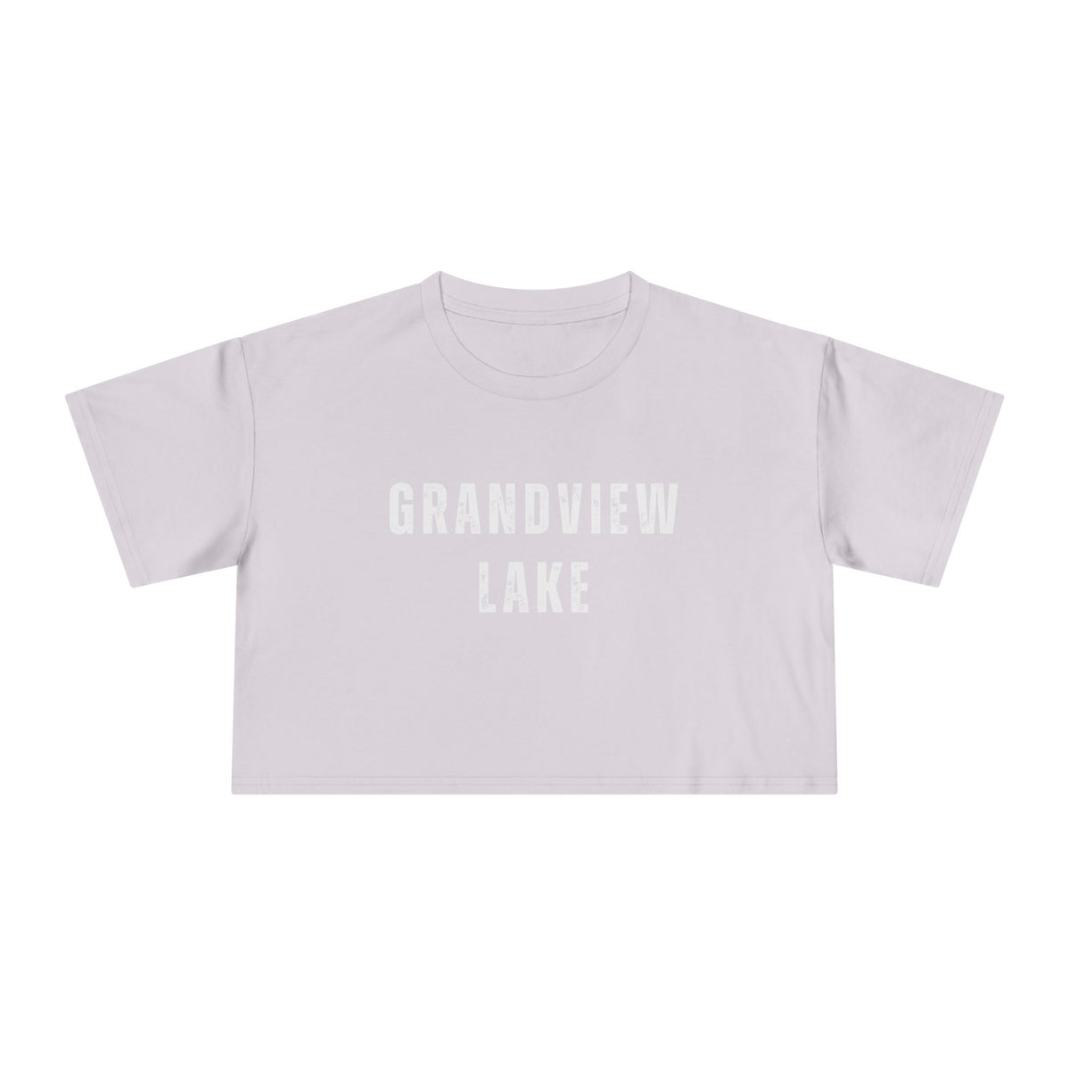 Grandview Lake Crop Tee — Women's Casual Lakeside Graphic Top