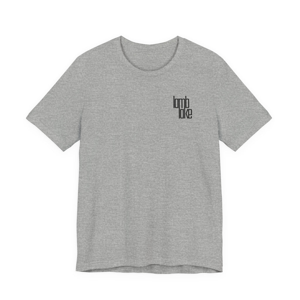 'lamb lake' Graphic Tee —  Minimal Logo T‑Shirt