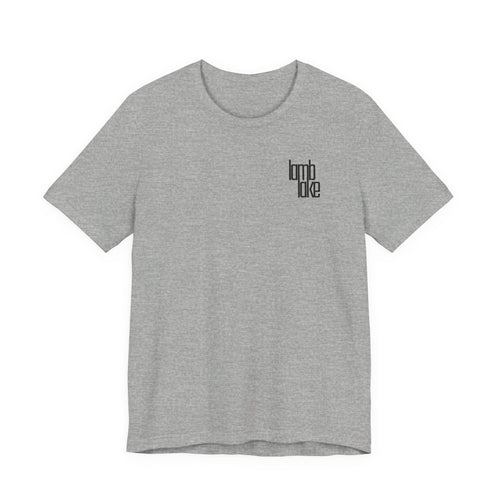 'lamb lake' Graphic Tee —  Minimal Logo T‑Shirt