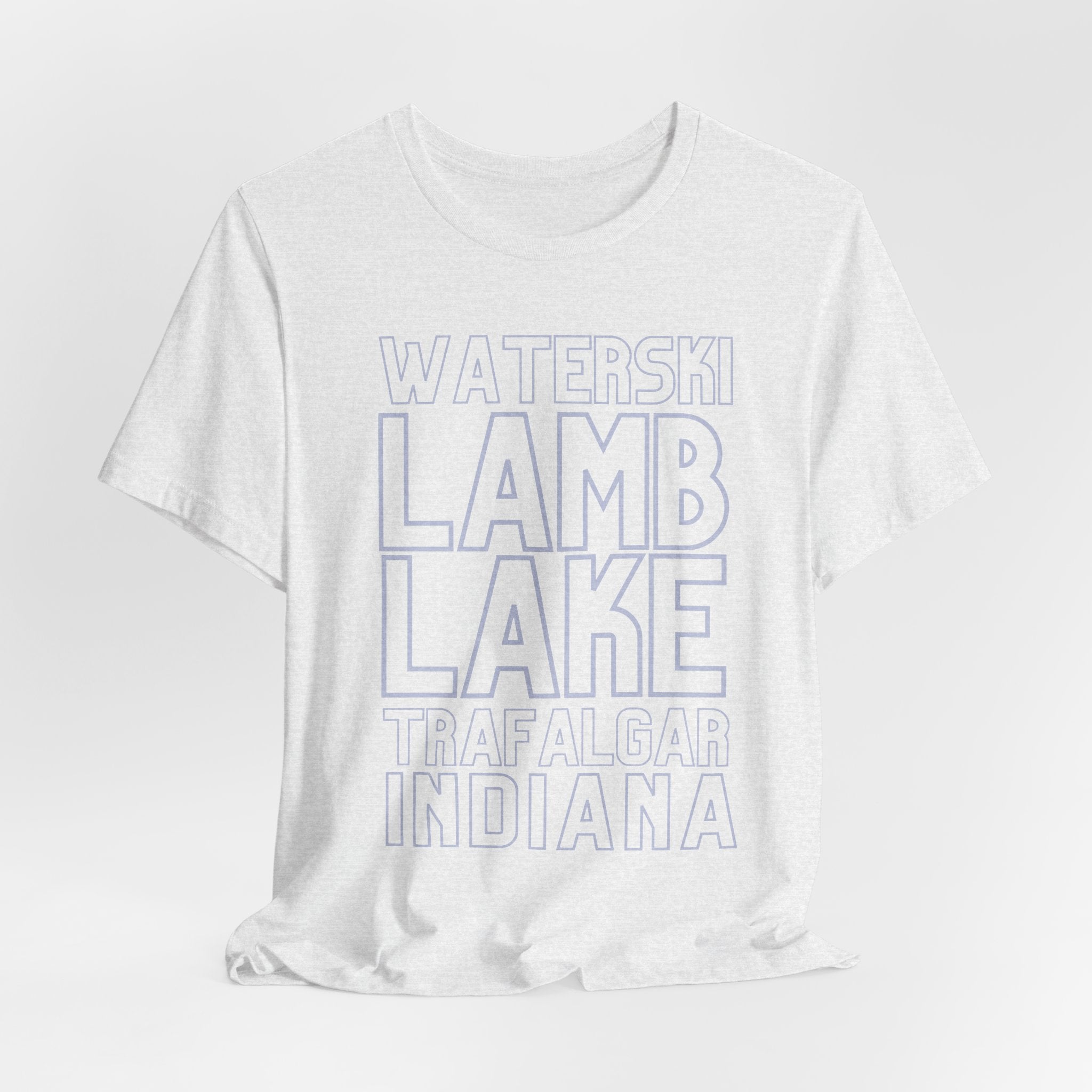 Lamb Lake Columbus Indiana Waterski Tee — Vintage Beach Town T‑Shirt