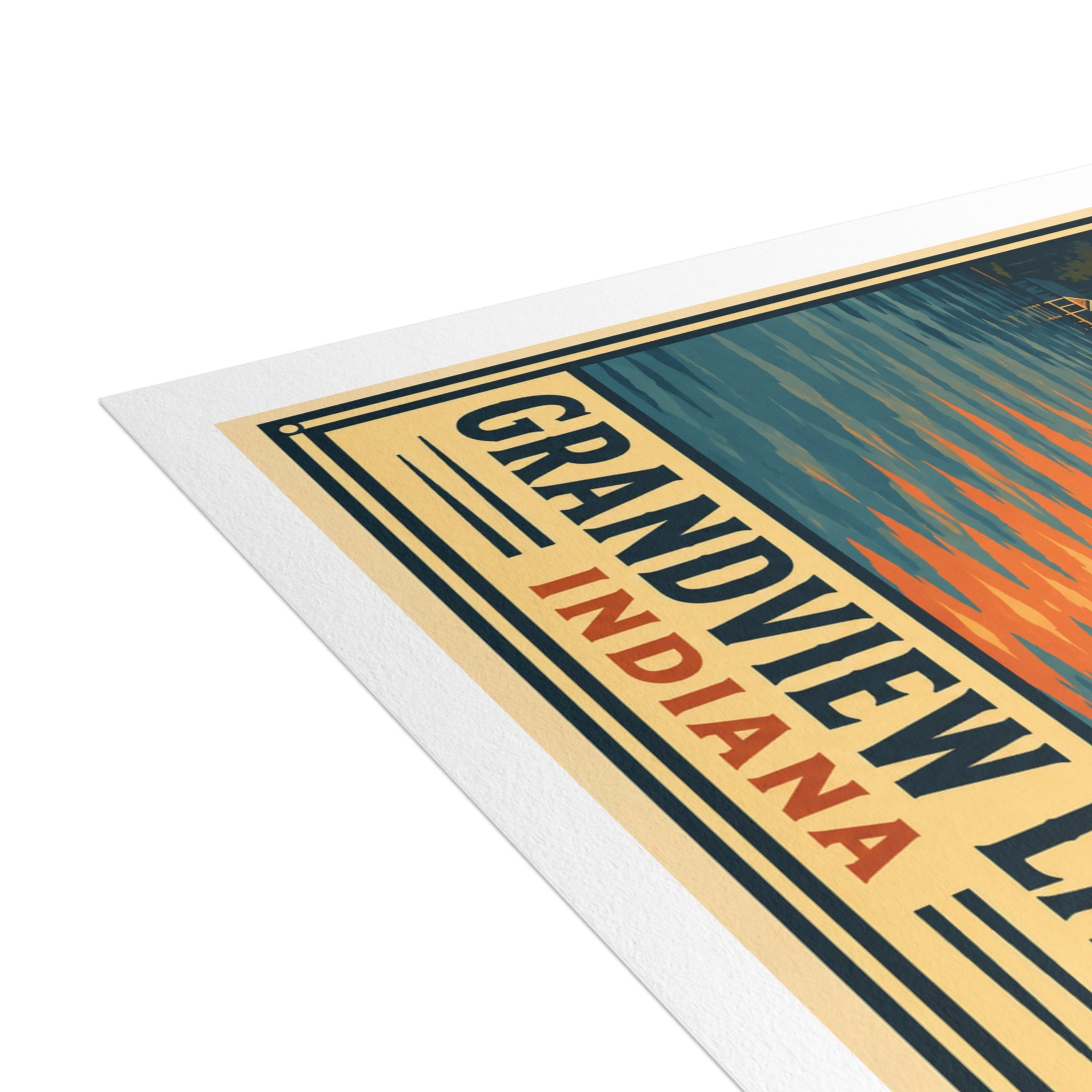 Grandview Lake National Park Style Postcard Bundle