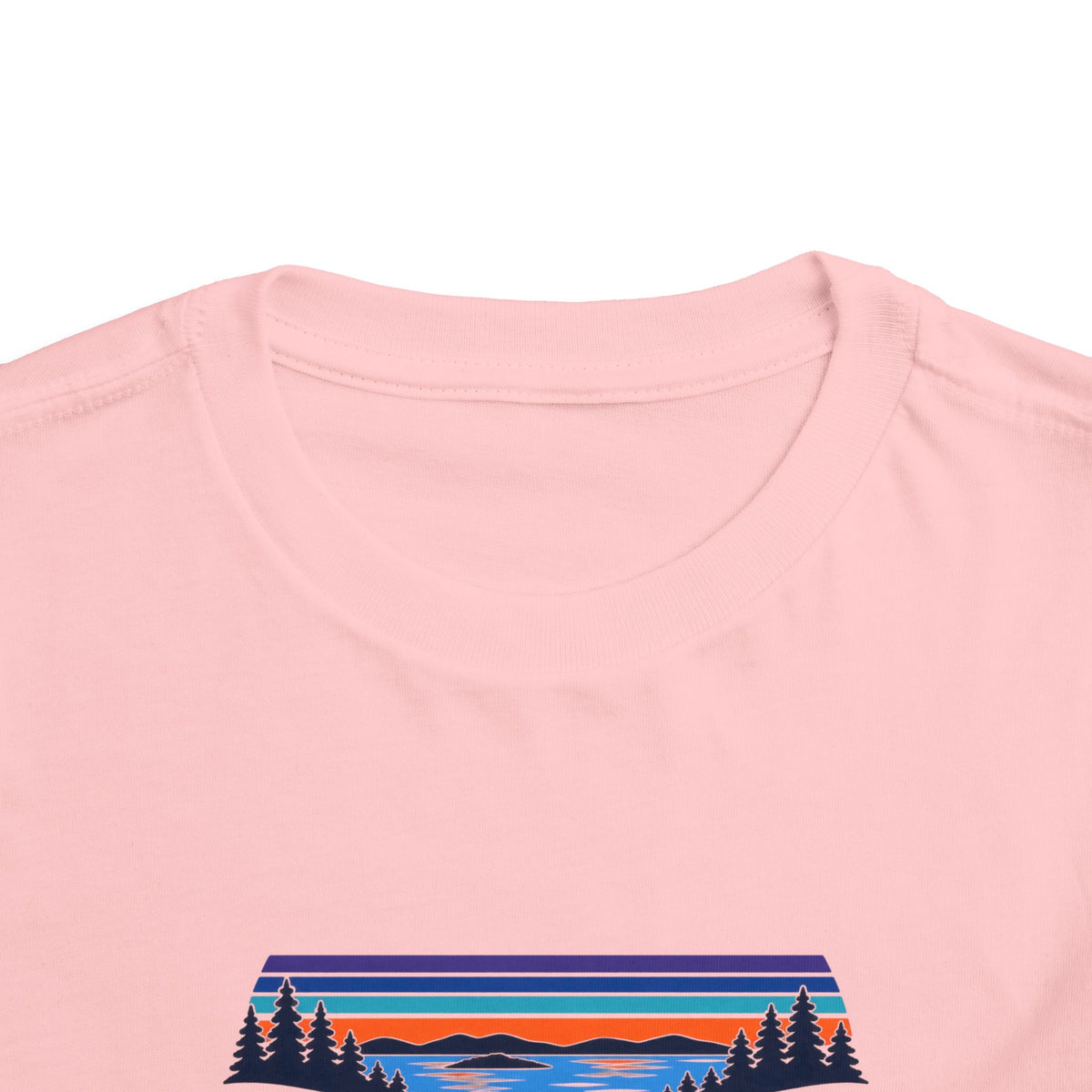 Toddler Tee - "Grandview Lake" Retro Sunset Graphic