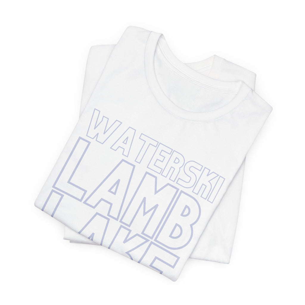 Lamb Lake Columbus Indiana Waterski Tee — Vintage Beach Town T‑Shirt