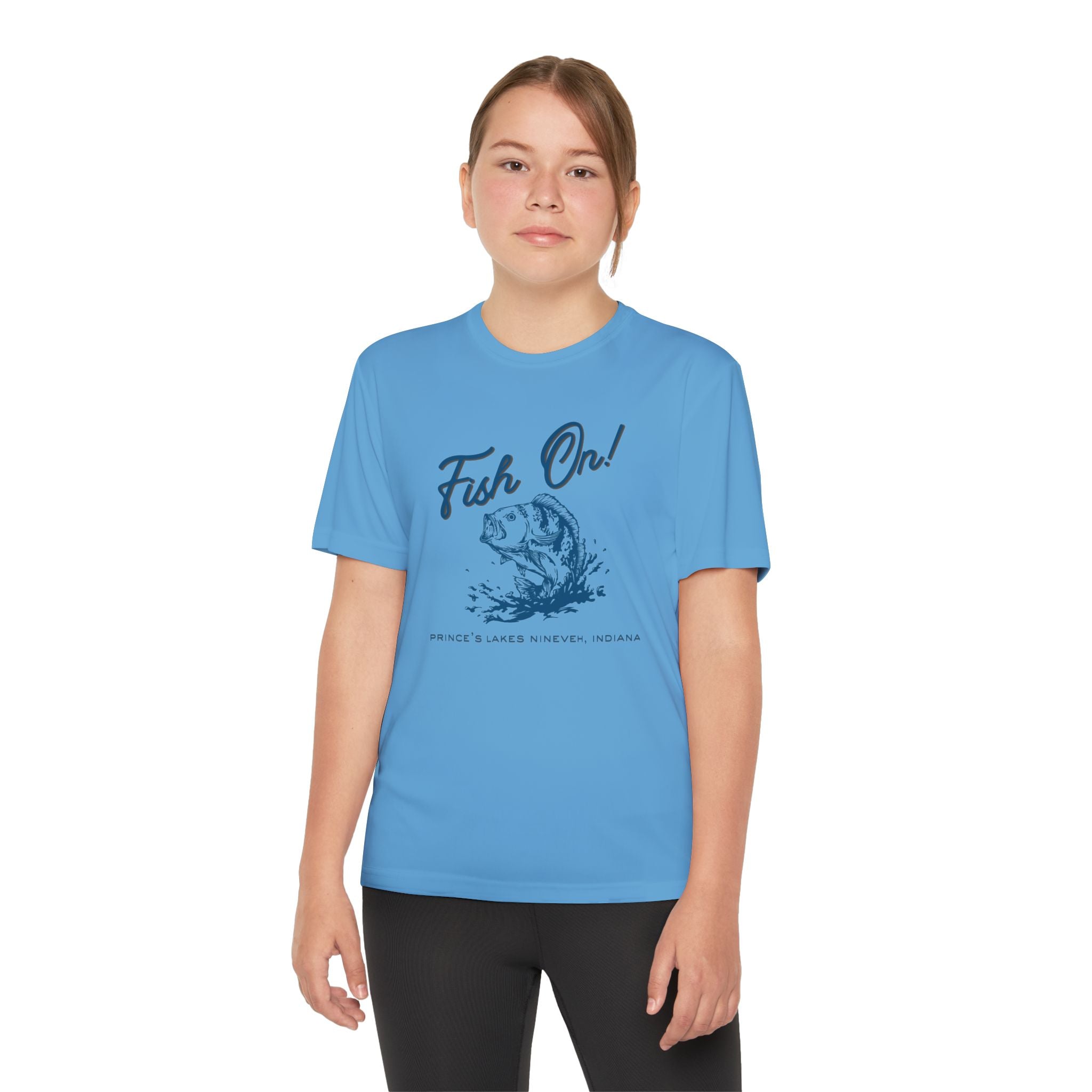 Youth Performance Tee — Prince's Lakes "Fish On!" Graphic T-Shirt