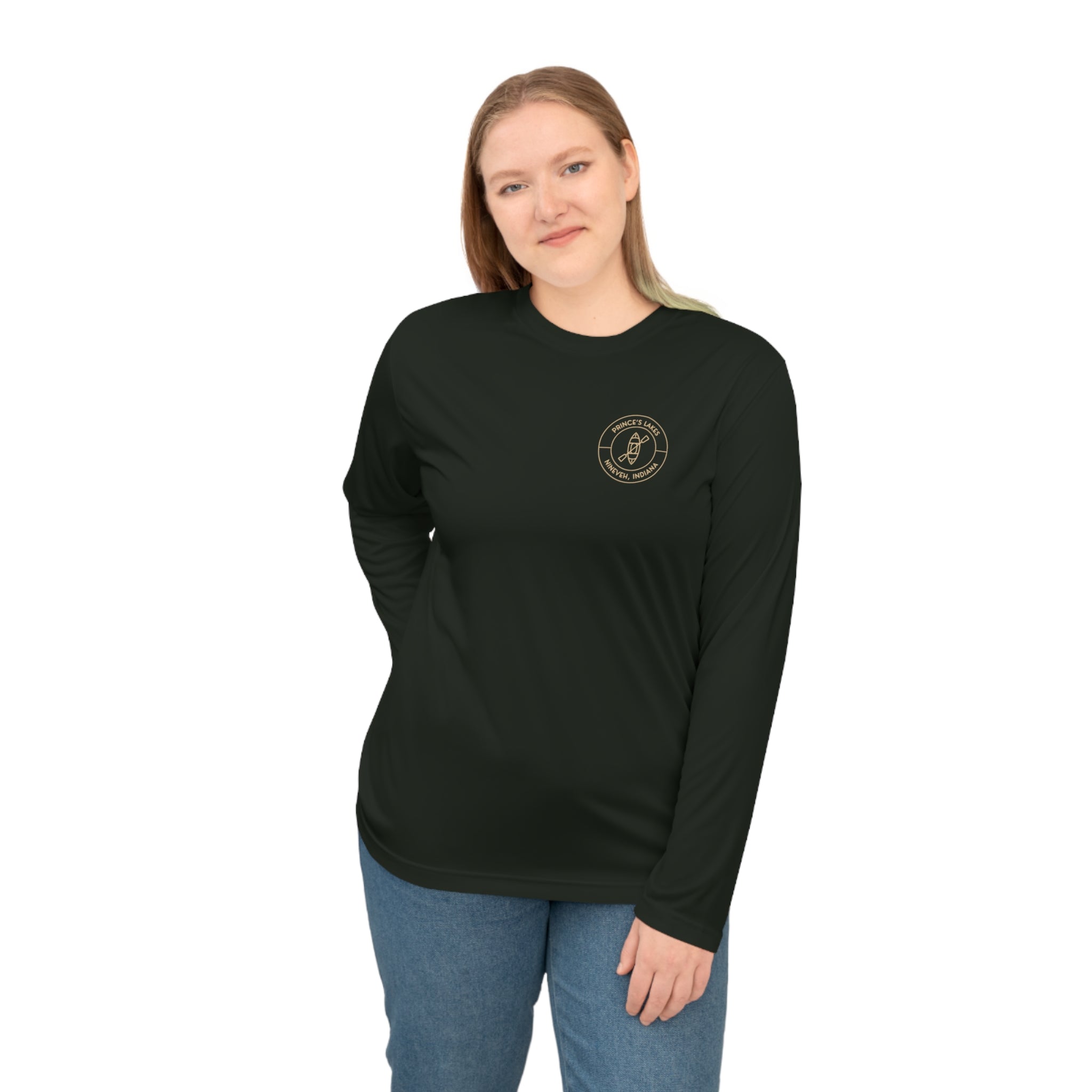 Performance Long Sleeve Shirt — Kayak Prince's Lakes Logo