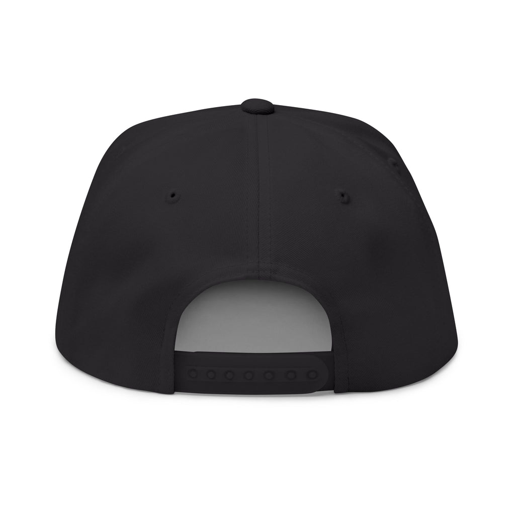 Grandview Lake White Script Embroidered Flat Bill Cap