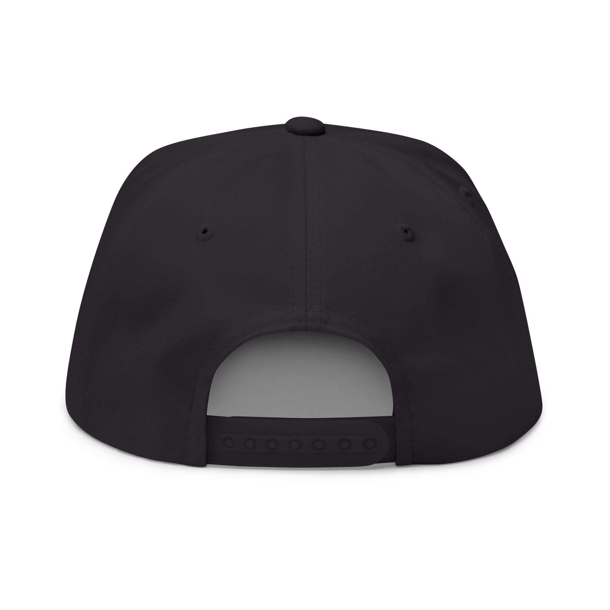 Grandview Lake White Script Embroidered Flat Bill Cap