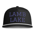 Lamb Lake Rope Cap — Embroidered Stitch Vintage Sun-washed Trucker Hat
