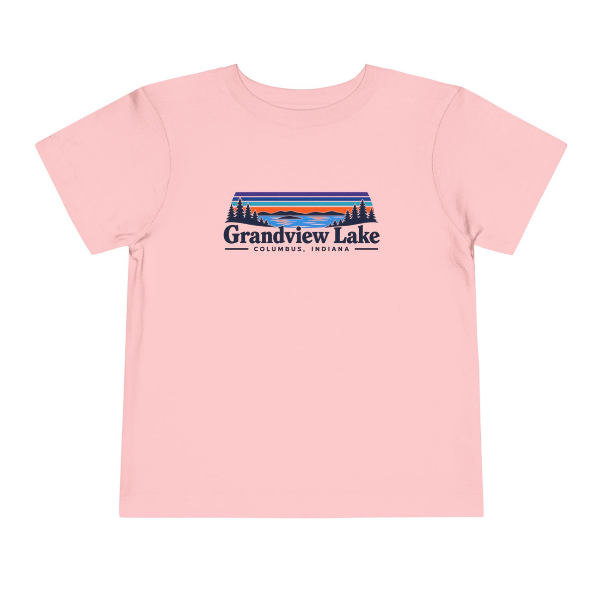 Toddler Tee - "Grandview Lake" Retro Sunset Graphic