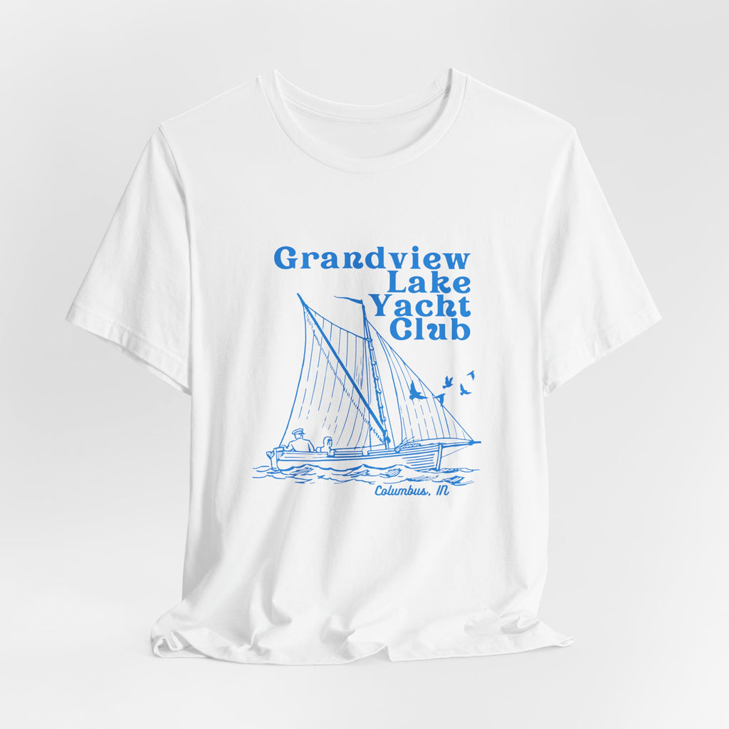 Sailboat Tee – "Grandview Lake Yacht Club" Vintage Boating T-Shirt