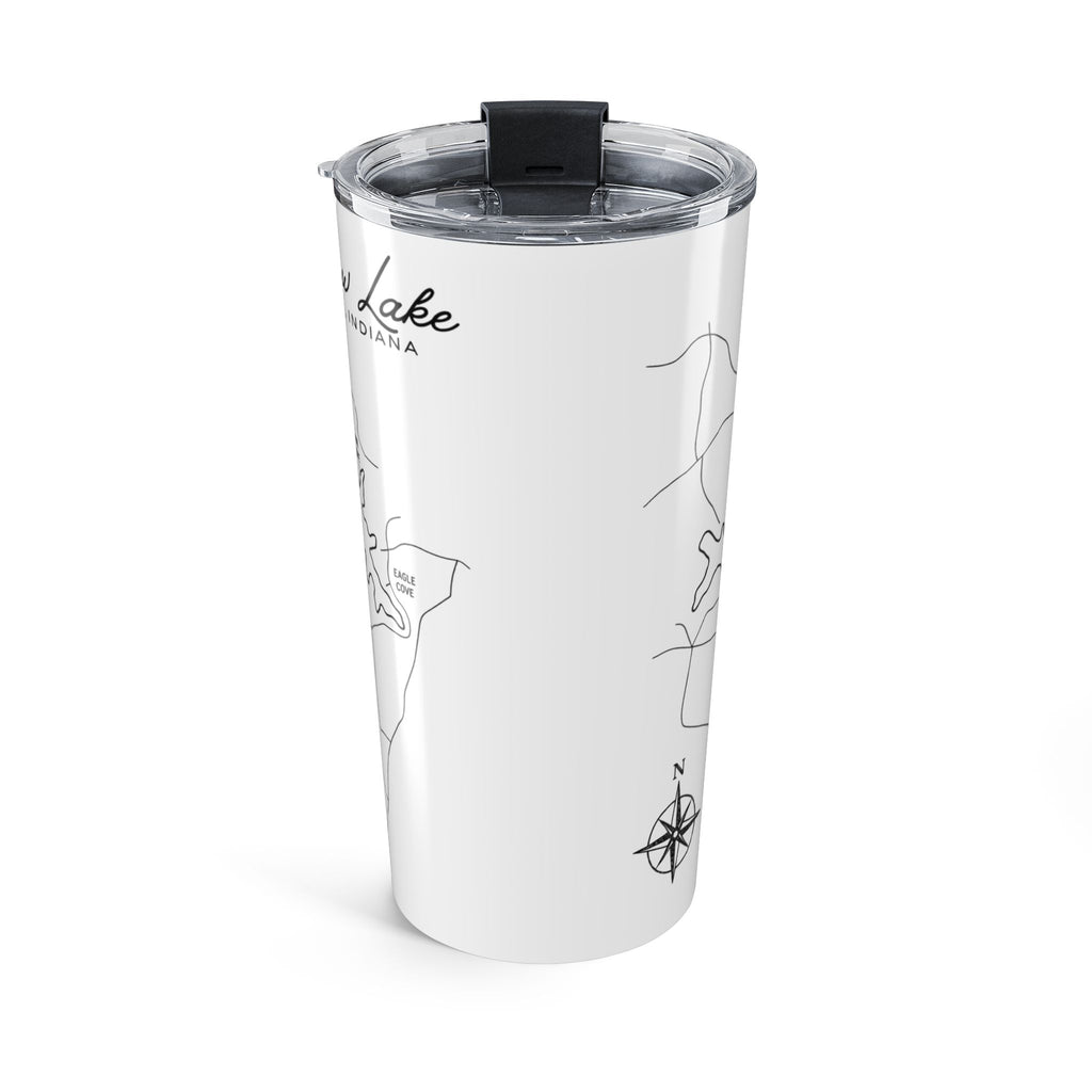 20oz Grandview Lake Map Tumbler — Personalized Nautical Topographic Travel Mug