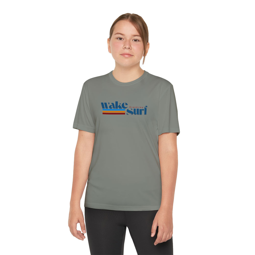 Youth Wake Surf Grandview Tee – Retro Striped Wake Surfing Shirt