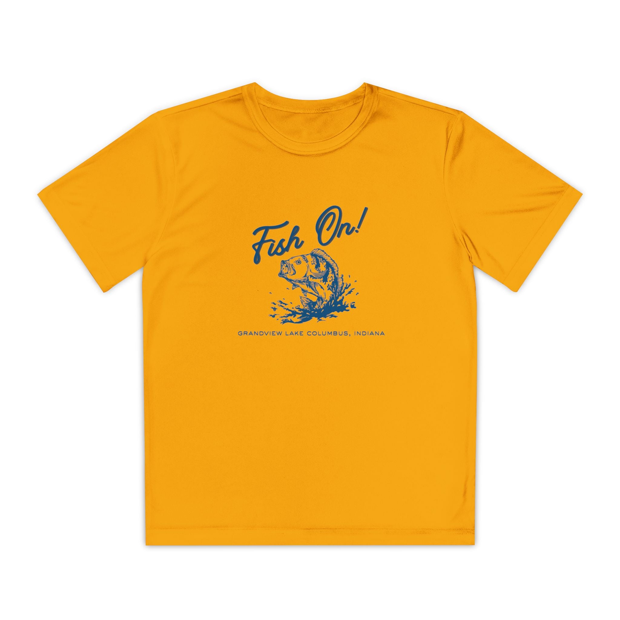 Youth Performance Tee — Grandview Lake "Fish On!" Graphic T-Shirt