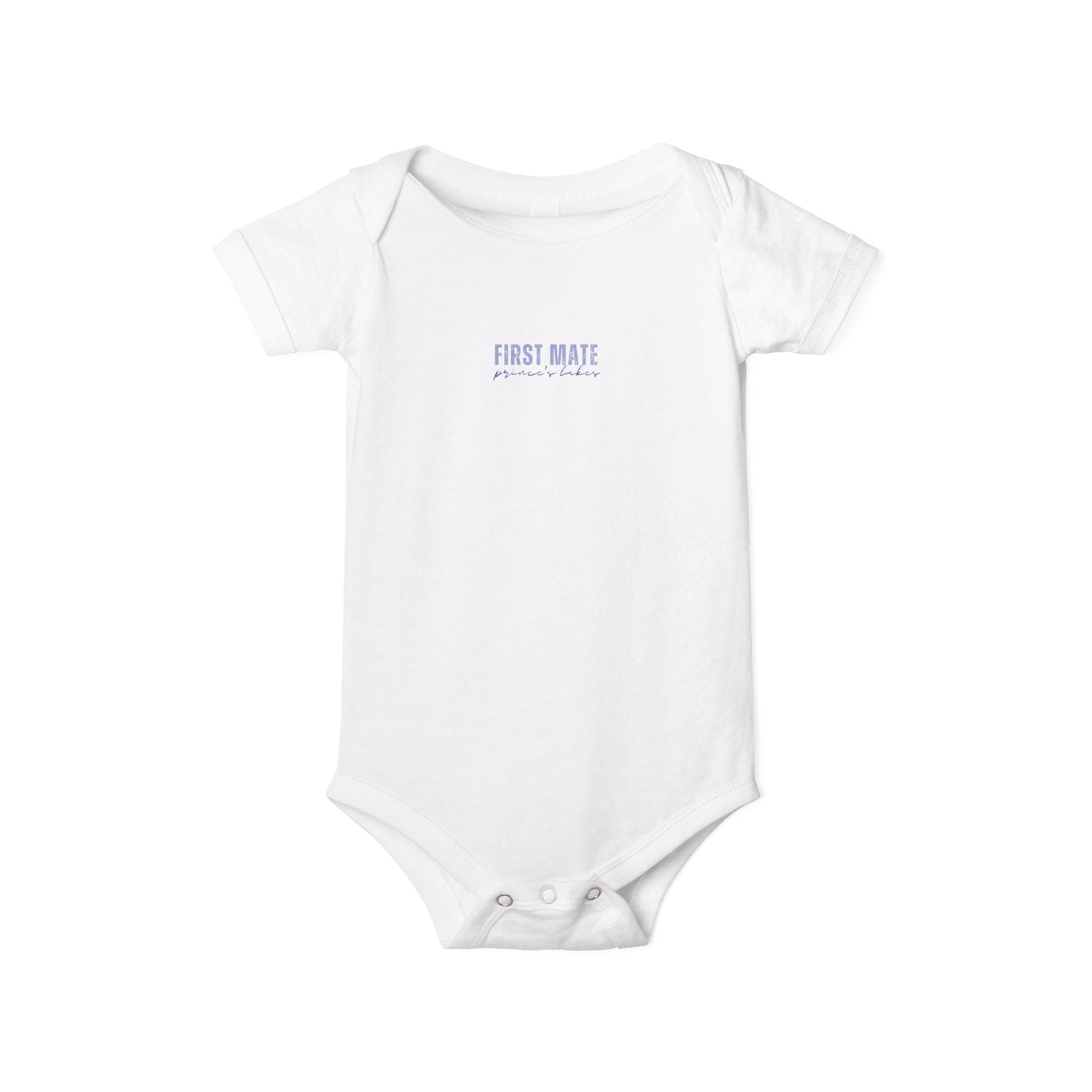 Infant Onesie "First Mate" Baby Bodysuit – Cute Nautical Newborn Gift