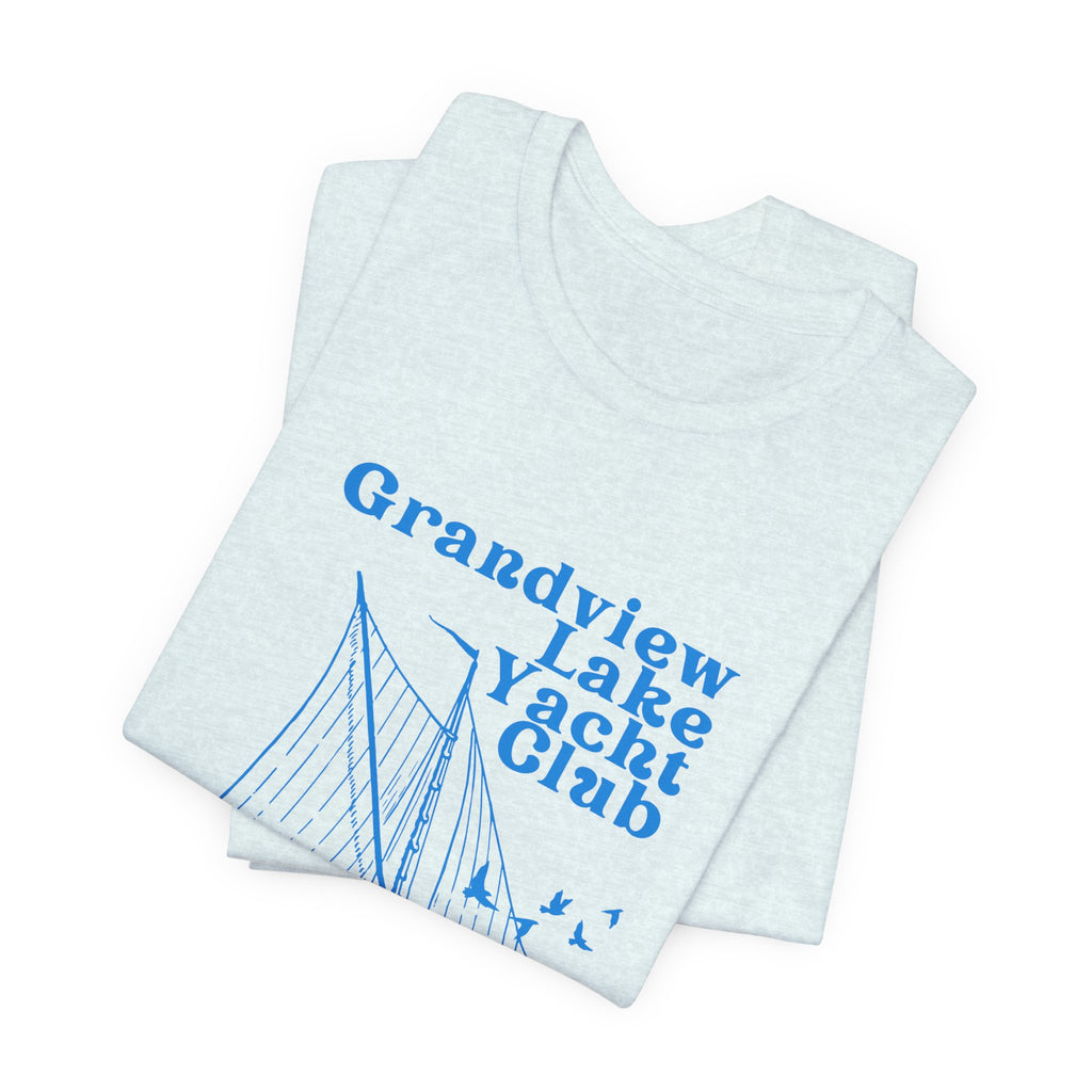 Sailboat Tee – "Grandview Lake Yacht Club" Vintage Boating T-Shirt